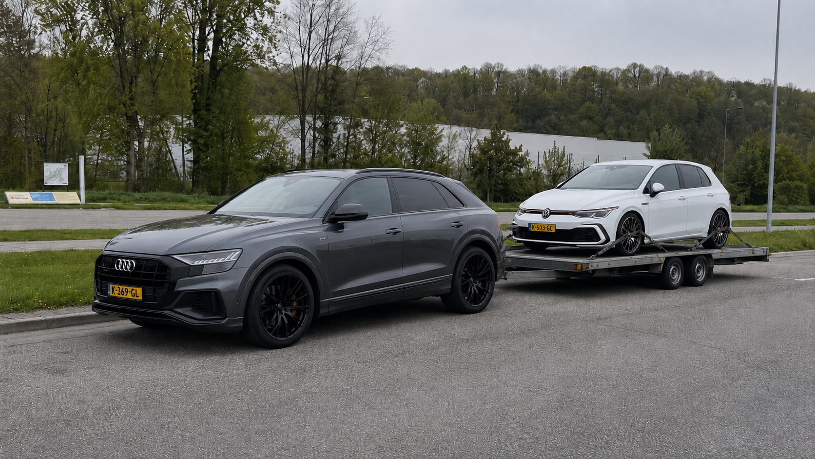Voertuigtransport over langere afstand