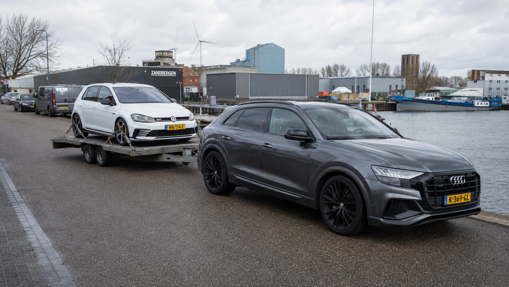Voertuigen klaar voor transport
